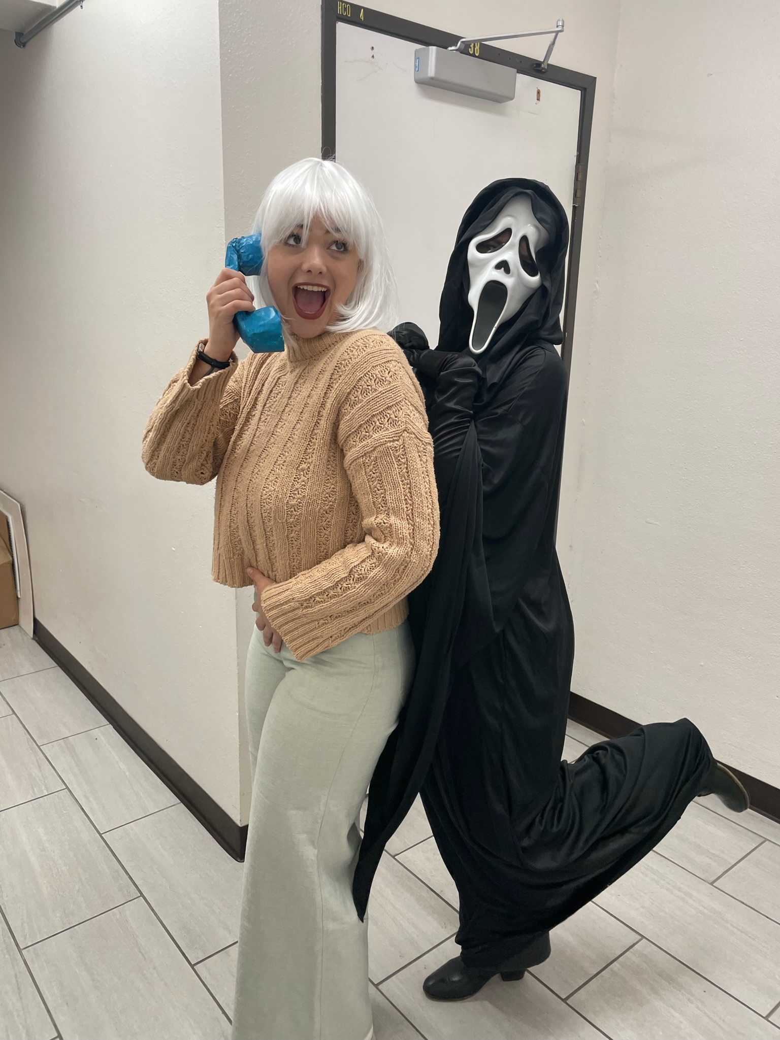 Duo costume as Scream