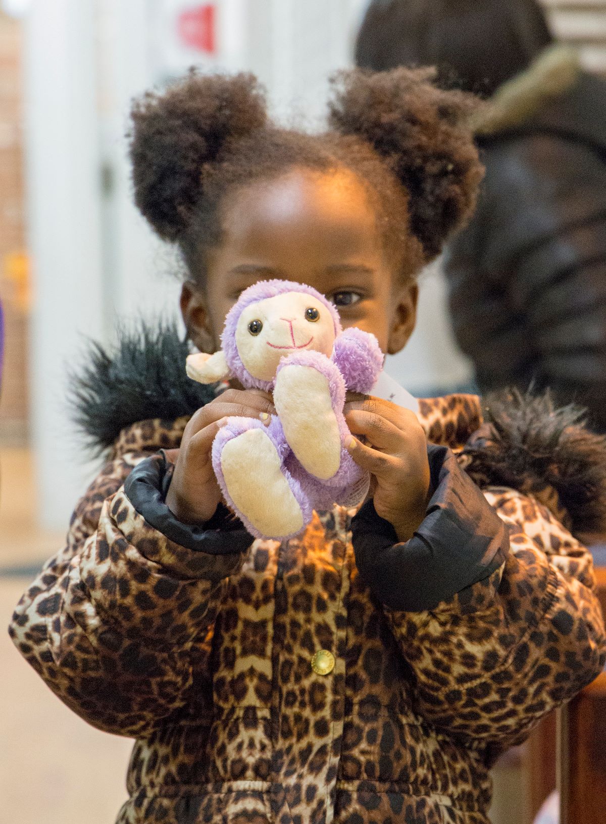 Child with her toy at HomeAgain