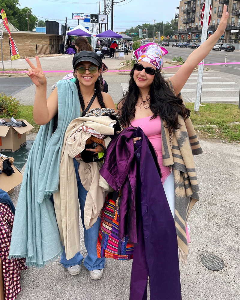 second-eday-pic Two $1 sale customer with hauls