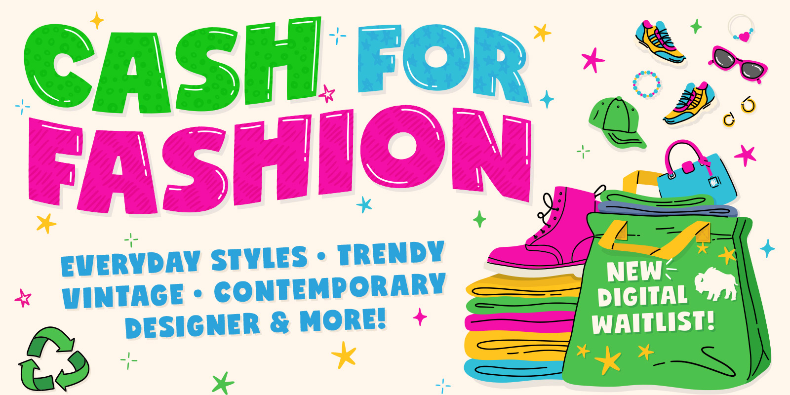 CASH FOR FASHION: Everyday Styles—Trendy—Vintage—Contemporary—Designer & More! | New Digital Waitlist! [Clothes Bag]