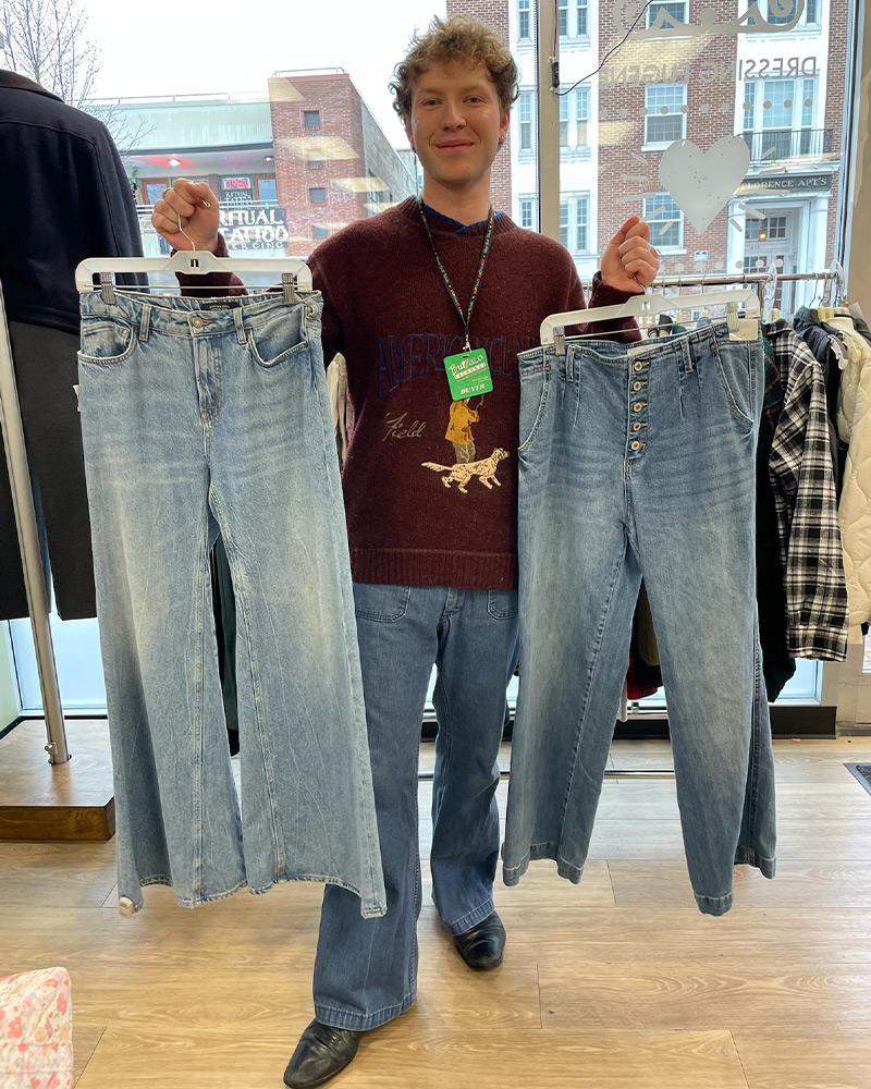 Natasha with Kerstin founder of Buffalo Exchange