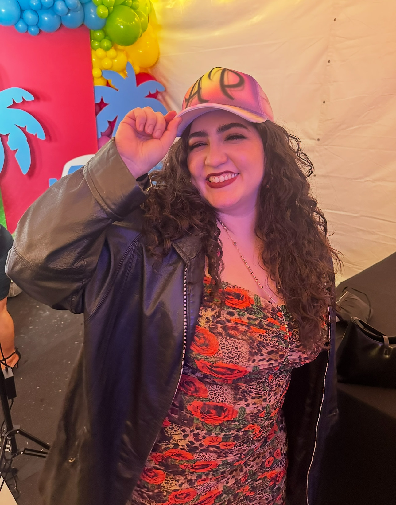 Buffalo Exchange employee Anna wearing a hat